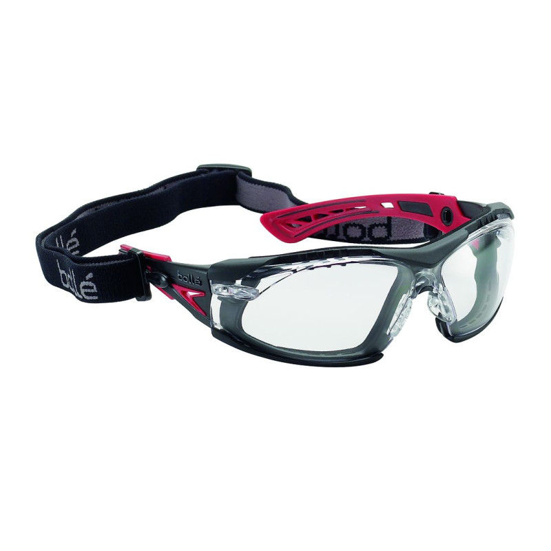 Bollé Rush+ Pc Transparente rote Brille