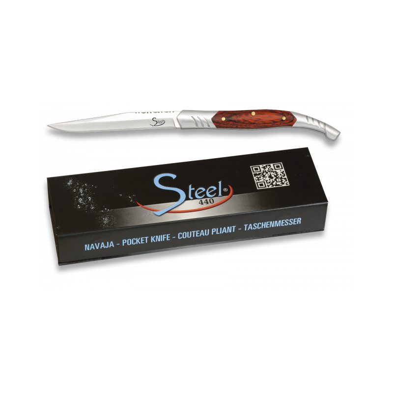 navaja Steel 440. pakkawood. hoja 6 cm