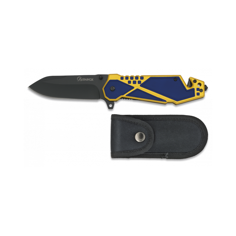 Pocket knife ALBAINOX blue-yellow 86 cm