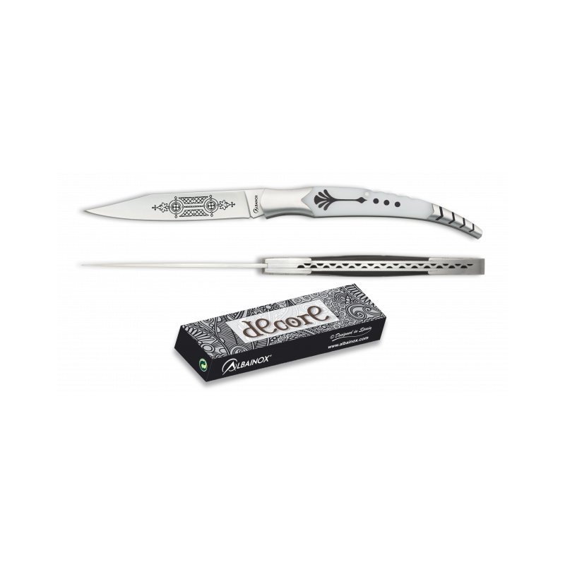 Pocket knife ALBAINOX white