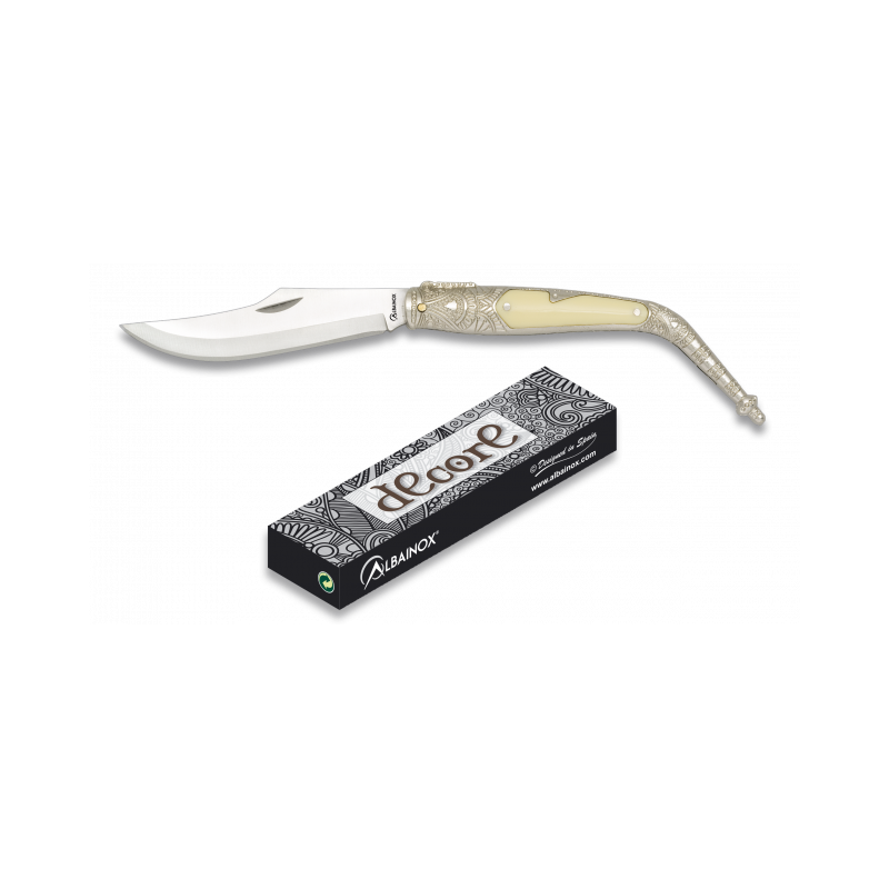 VERCHROMTES TASCHENMESSER AUS ALBAINOX. H 8,3