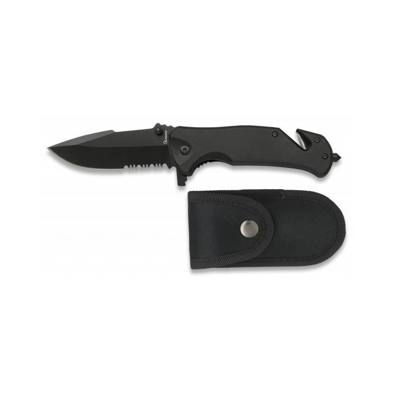 Schwarzes Albainox Sicherheitsmesser. H 8,3