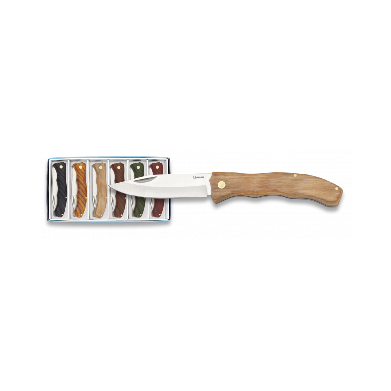 6 POCKET KNIVES SET ALBAINOX STAMINA 7 CM