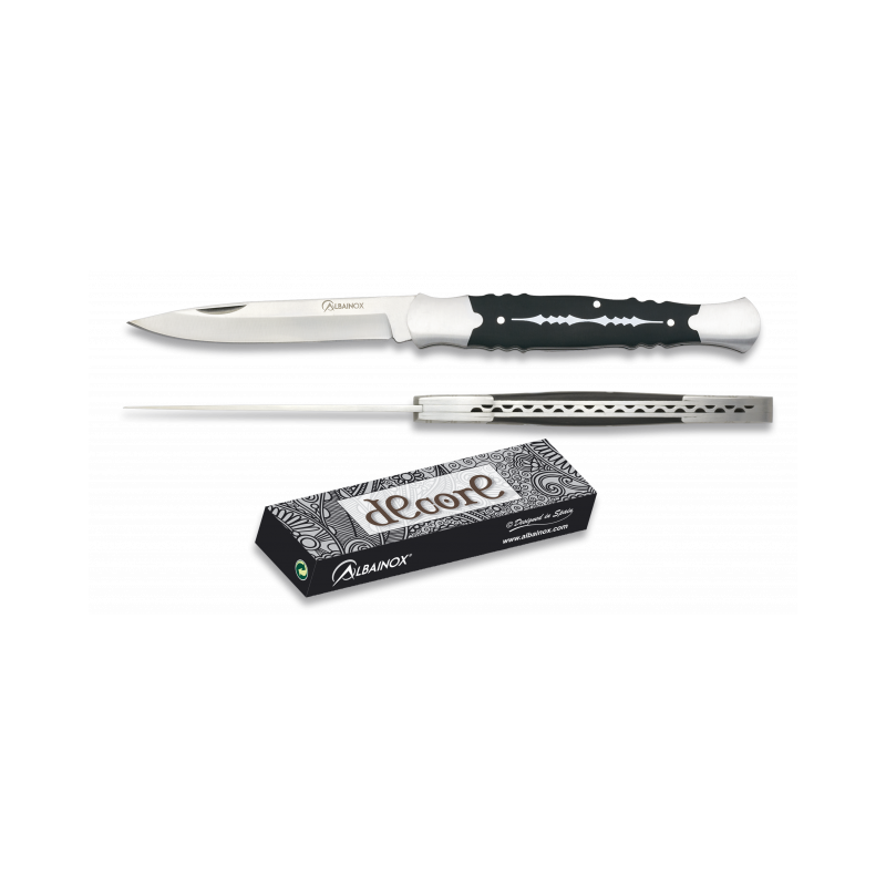 ALBAINOX couteau de poche lame noire 8,8 cm