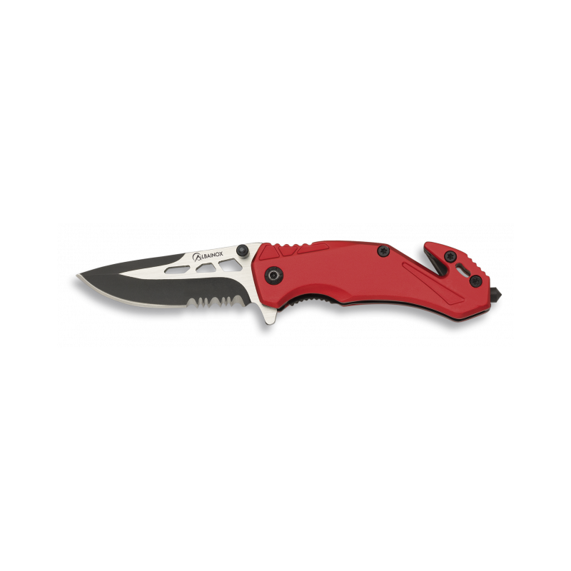Coltello di sicurezza rosso ALBAINOX. Scheda 5.8