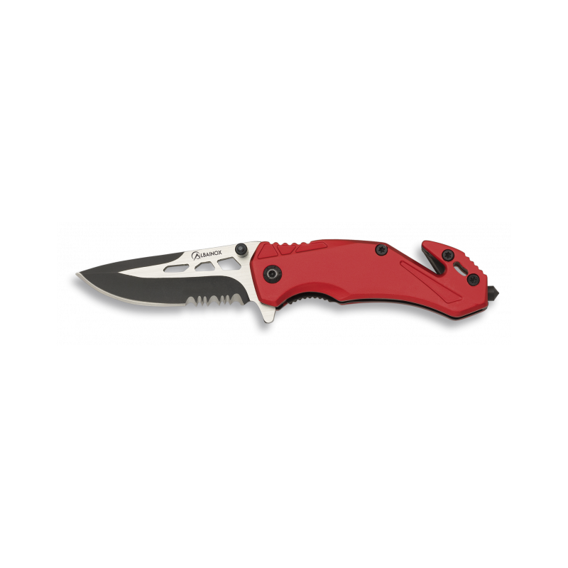 Tactical pocket knife ALBAINOX red 58 cm