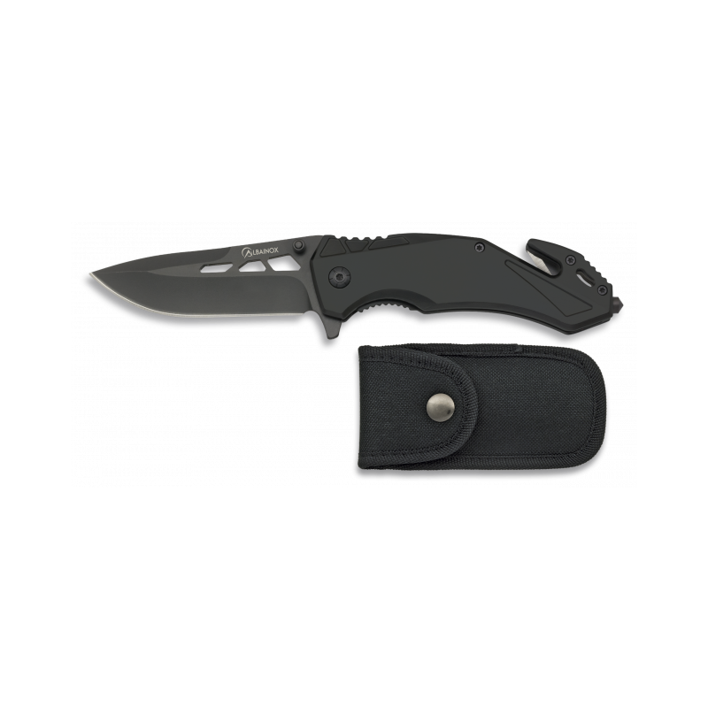 Tactical pocket knife ALBAINOX black 88