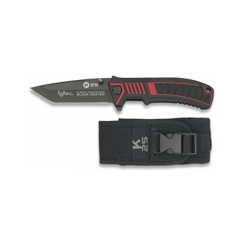 Taschenmesser K25 schwarzer FOS-Klinge 8,6 cm