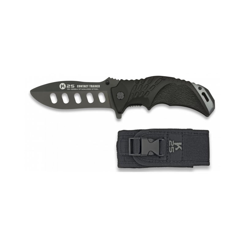 Coltello K25 nero. allenamento.10.5 cm