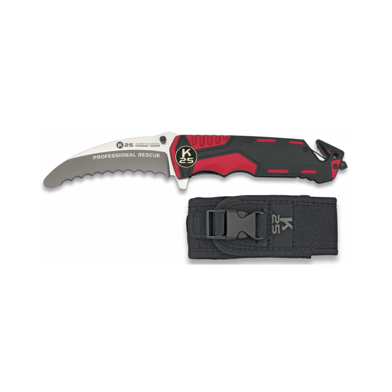 Coltello da salvataggio rosso K25 inutile