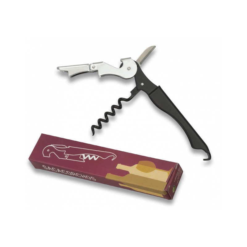 KIPPBARER SCHWARZER FLASCHENÖFFNER