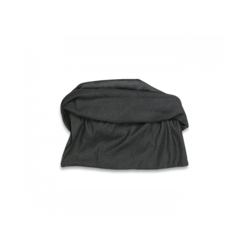 Schwarzer dünner Fleece-Slip