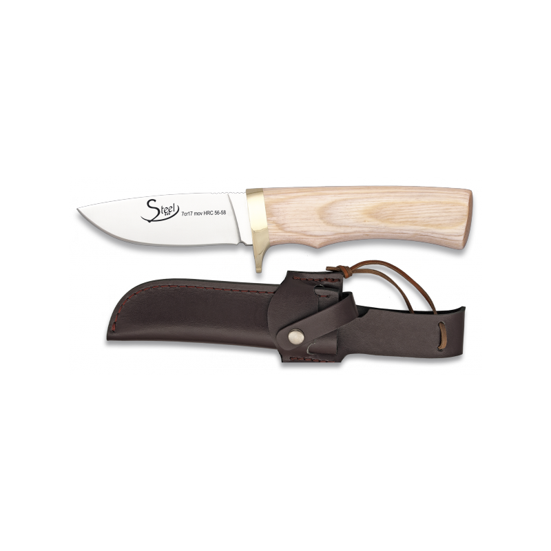 Knife STEEL 440 Leather pouch