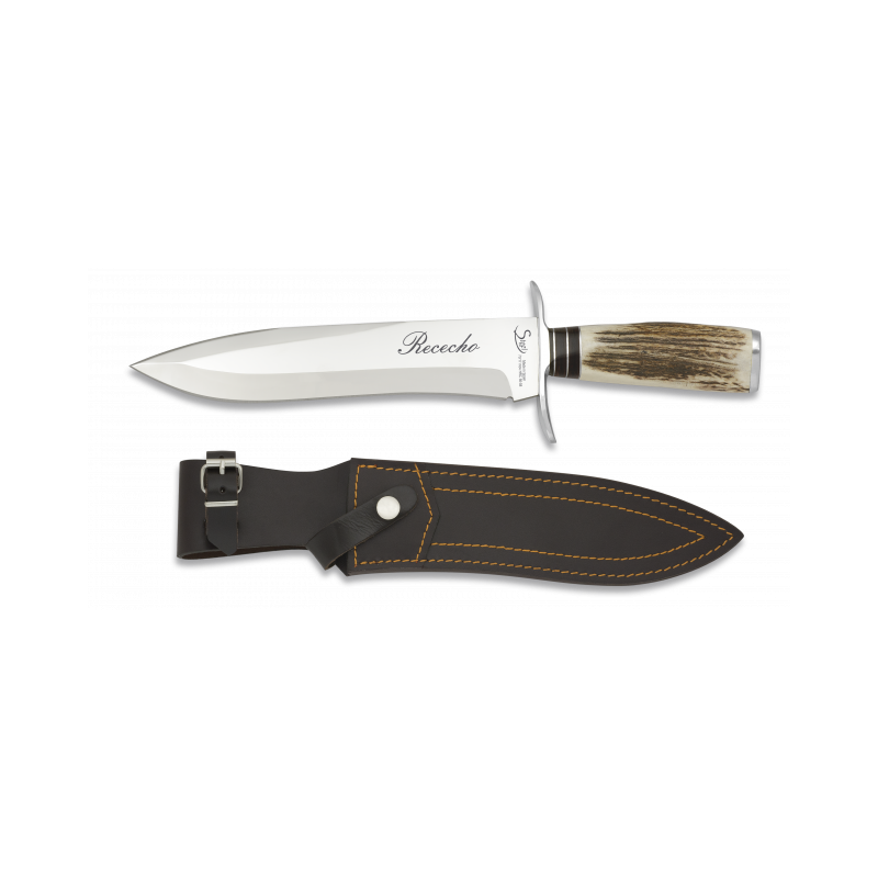 CUCHILLO RECECHO CIERVO. HOJA 23.5 T37