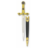 Espada Templaria Tole10 dorada con funda