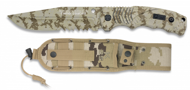 SFL Camo K25 Messer mit Säge. h. 14