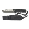 cuchillo K25 encordado negro. tit. h: 11
