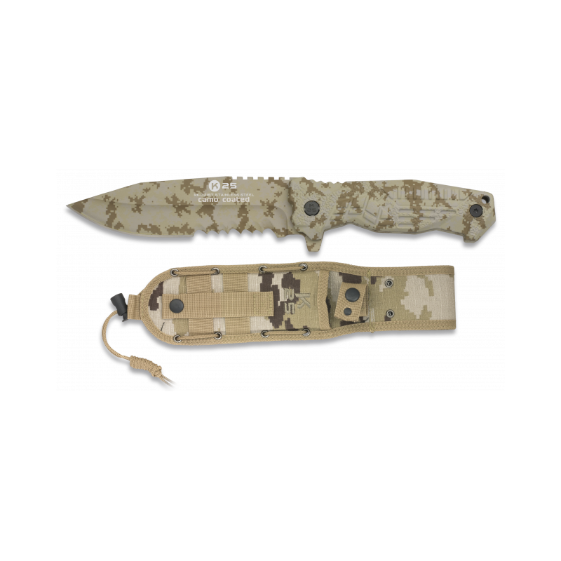 Faca K25 coiote.titanium revestido. 14