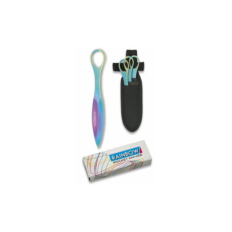 Set 3 lanzadores Rainbow con funda