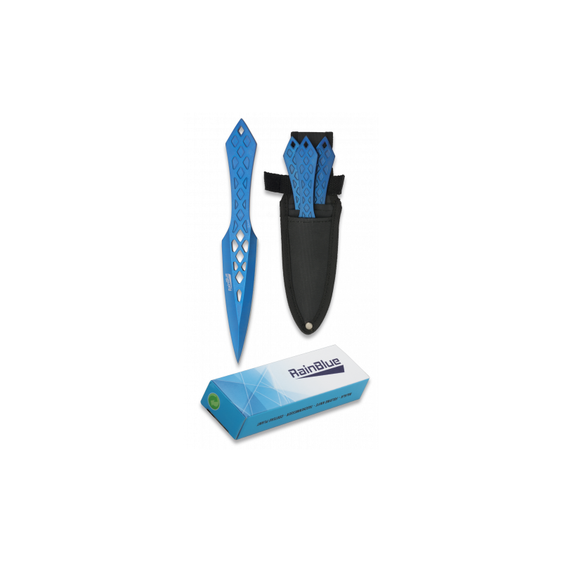 Lot de 3 lanceurs RAIN BLUE avec étui. 19