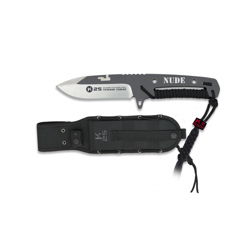 Faca K25 amarrada.NUDE. 22,5 centímetros