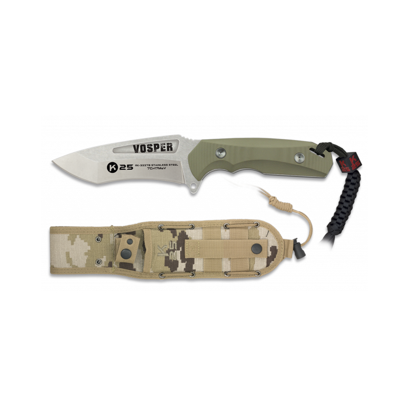 Coltello K25.coyote. lenzuolo 13 cm. VOSPER