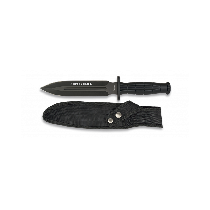 Cuchillo Táctico Alb. MIDWAY BLACK. 18