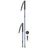 Baston trekking ALUMINIO 4 tramos azul