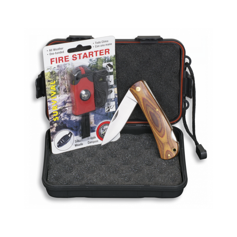 SET Box+Flintlock+Faca de madeira