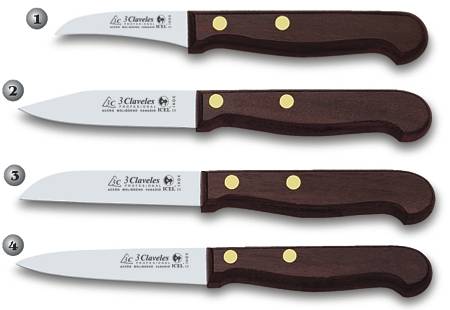 KITCHEN KNIVES WITH WOOD HANDLE