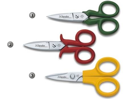ELECTRICIAN PROFESSIONAL SCISSORS WITH INSULATING HANDLES
