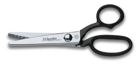 ZIG-ZAG SCISSORS WITH ENAMELED HANDLES AVAILABLE IN THREE MEASURES