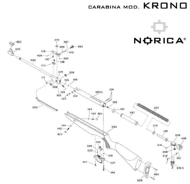 Norica Krono airgun carbine. Norica airguns.