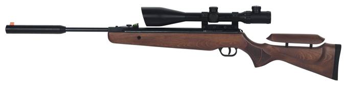 Cometa 400 star air rifle with sound reducer and adjustable stock.