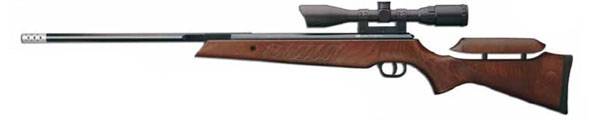 Cometa airgun with air stripper system that reduces the air interferences in barrel mouth.