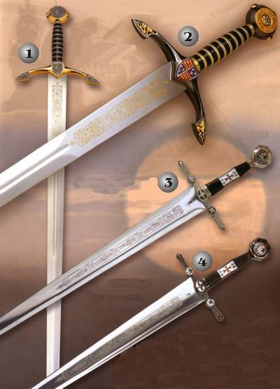 The black prince swords and The Great Master of Temple swords