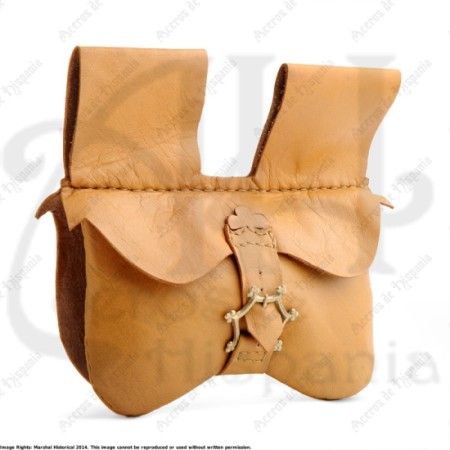 BAG WITH COMPARTMENT FOR MEDIEVAL RECREATION MARSHALL HISTORICAL 