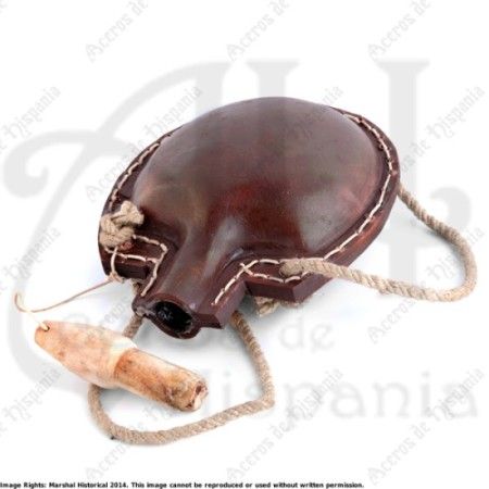 LEATHER WATER BOTTLE II FOR MEDIEVAL RECREATION MARSHALL HISTORICAL