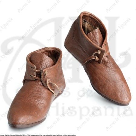 LOW BOOT WITH LACES FOR MEDIEVAL RECREATION MARSHALL HISTORICAL 