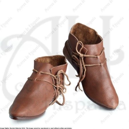 LACED LOWBOOT FOR MEDIEVAL RECREATION MARSHALL HISTORICAL 