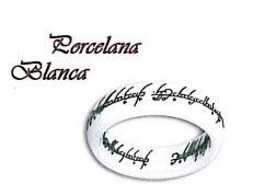 White Porcelain Ring Lord of the Rings and the Hobbit