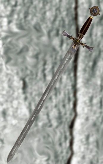 Damascene Templar Sword, sword of the Order of the Knights Templar.