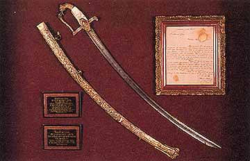 The sword of Simón Bolivar