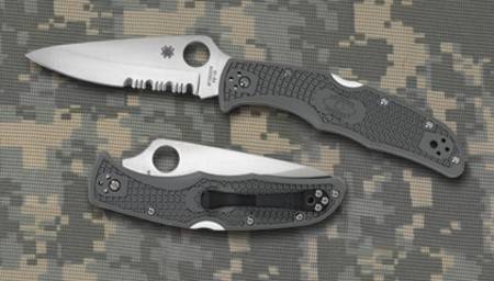ENDURA FOLIAGE GREEN POCKET KNIVES WITH COMBINATED EDGE AND SPYDER EDGE