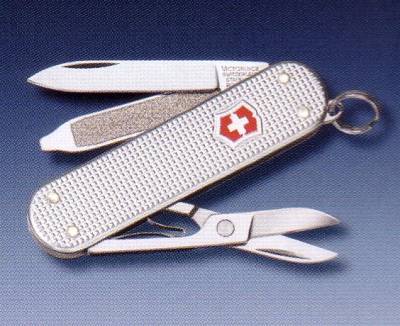 Classic swiss army knife with 3 tools