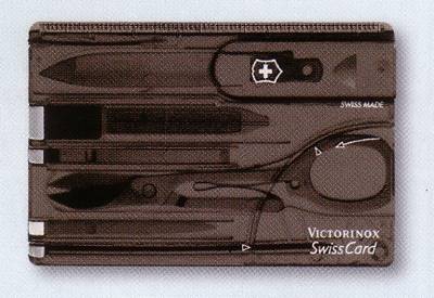 Multi Function Swisscard Tool Victorinox Swiss Card & pouch various colours 