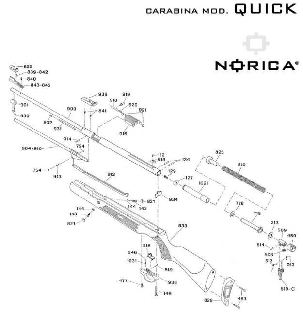Carabinas Norica de aire comprimido. Carabina Norica Quick.