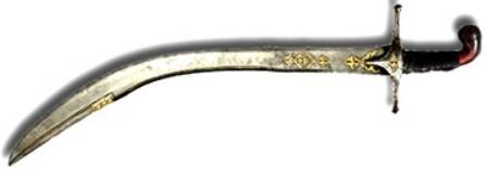 Kiliç o espada árabe curvada similar al sable cimitarra