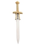 Mini espada Atlantea de la película de Conan, en acabados oro, plata y bronce. 