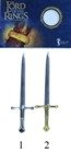 Mini espada Anduril, espada de Aragorn fabricada con los pedazos de la espada Narsil 